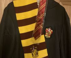 Harry Potter cloak, tie & scarf