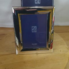 Park Avenue Silver Plated 5x7 Photo Frame Tarnish Resistant New Boxed