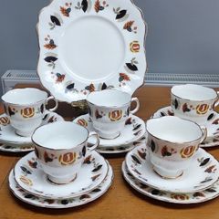 Vintage Arklow Autumn Leaves Fine Irish Bone China  Golf Player Wills
