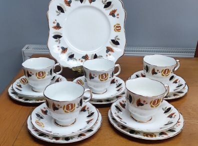 Vintage Arklow Autumn Leaves Fine Irish Bone China  Golf Player Wills