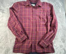 Hoggs Of Fife Micro Fleece Lined Check Shirt In Bramble Red Medium - Size Small