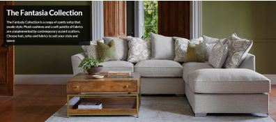 Fantasia Corner Sofa with Footstool