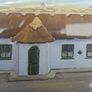 Lovely Traditional Irish thatched cottage framed & signed Watercolour Painting Image 4