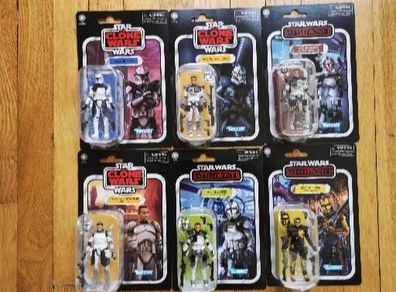 New Star Wars Clone Wars Arc Trooper lot Vintage Collection action figures