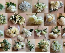 Artificial Flower Bundle - White