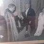 Vintage framed photo of lady kissing religious leader's ring, D18 post 10e Image 5