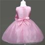 Girls 3D Effect Flower Sleeveless Formal Party Dress Wedding Bridesmaid Sz 2-3y Image 2
