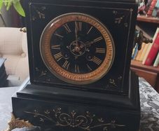 Antique french Mantel Clock working perfectly Beautiful  1800s