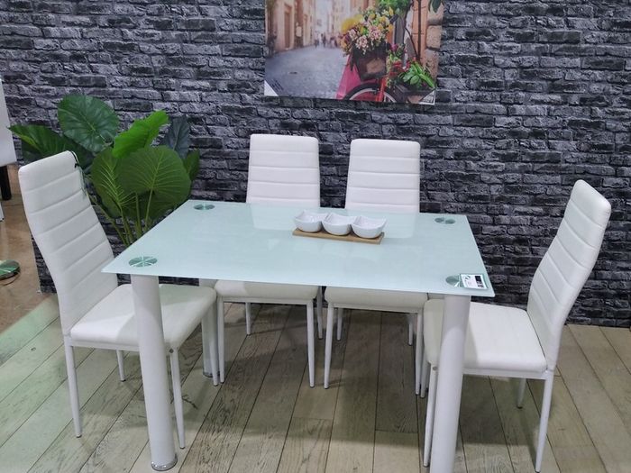 Glass dining table set with 4 chairs Free Delivery