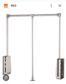 Pull down wardrobe rail