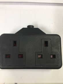 2 Gang Rubber 13 A Socket