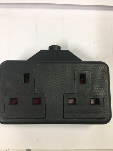 2 Gang Rubber 13 A Socket