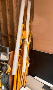 Tall plastering lights x2