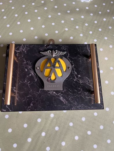 Vintage 1960 AA Car Badge