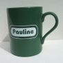 FAI EIRCOM (Football Association of Ireland) - personalised mug with name PAULINE (early 2000's). Pristine unused condition. Image 4