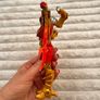 2005 Vintage Power Rangers Mystic Force Red Ranger to Fury Dragon Loose Head approx. 18 cm. Used Please see photos Image 7