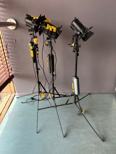 Set of 3 x Dedolight aspherical 2 with bag and accessories
