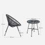 Set of two Garden chairs with table Image 3