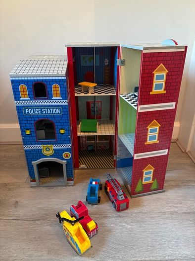Wooden police / fire station