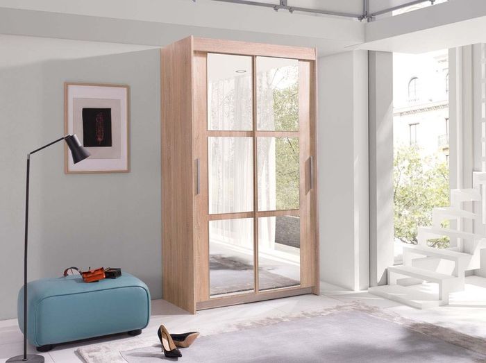 Sliding Doors Wardrobe KAR2 100cm Sonoma