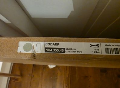 IKEA BODARP Grey-Green Kitchen Door 60x80cm - 904.355.45