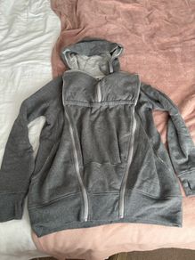 Seraphine baby wearing hoodie