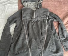 Seraphine baby wearing hoodie