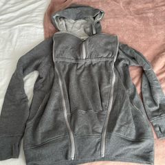 Seraphine baby wearing hoodie