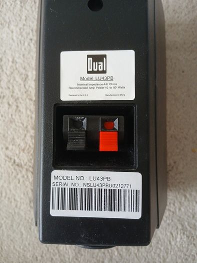 passive speakers 80w 4-6 ohm with wall brackets