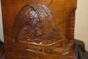 Solid Wooden carved wall hanging "Scholar"