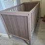 IKEA Wooden Baby Cot with Mattress Image 2