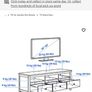 ikea hemnes tv unit & glass topper Image 3