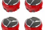 75mm Big Black Red Raised Car Styling Alloy Wheel Center Cap Hub Covers Badge Car Accessories For Mercedes Benz AMG A0004000900 C207 C218 A207 C117 CLA CLS E Class W212 S212 X166 W176 W205 W246 C204