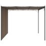 Garden Gazebo with Side Curtain 3x3x2.25 m Taupe Image 2