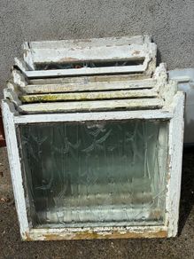 pitch pine sash windows x4