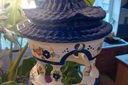 mid century ceramic birdcage light