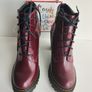 Dr Martens Persephone cherry red chunky heel platform boots UK8 EU42 US10 Image 2