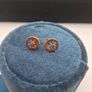 9ct yellow gold  claddagh earrings Image 3
