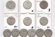 G.b. 12 X Two Shillings, 2/-, 12 X 50% Silver Coins ( No.446)