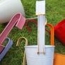 Set of 7 Colorful Hanging Metal Planters Image 7