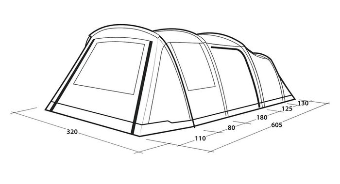 Outwell Hornet 5 Air Beam Tent New