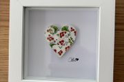 Handmade framed Mosaic Heart