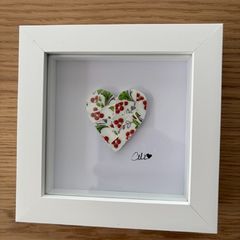Handmade framed Mosaic Heart