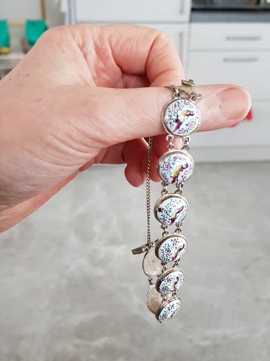 Painted Bird Bracelet
