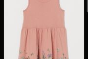 H&amp;M Girls Patterned Jersey Summer Dress 4-6 Years