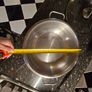stainless steel wok and 3 serving platers Image 3