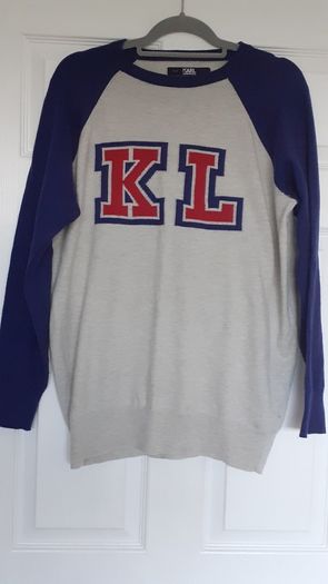 Karl Lagerfield fine knit wool jumper L