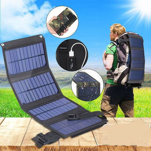 2022New Solar Panel 20W Camping Equipment Portable Solar Chargers Waterproof Camping Supplies Survival Gadgets