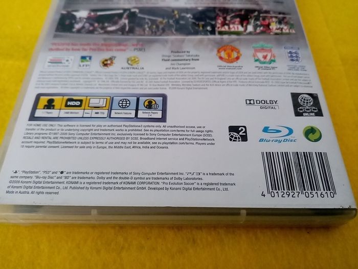 PES 2010 PlayStation 3 Ps3 Games Original