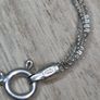 Vintage Italian Sterling Silver 925 Twisted Flat Chain Bracelet 18.5cm Image 4